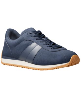 Men's Rhodes Stripe Trainer Suede Lace-Up Sneakers