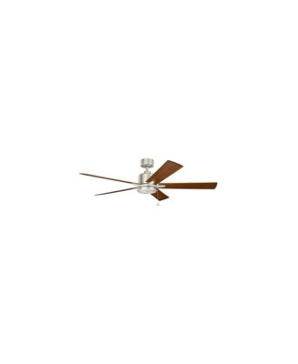 60 Lucian II Brushed Nickel Pull-Chain Indoor Ceiling Fan