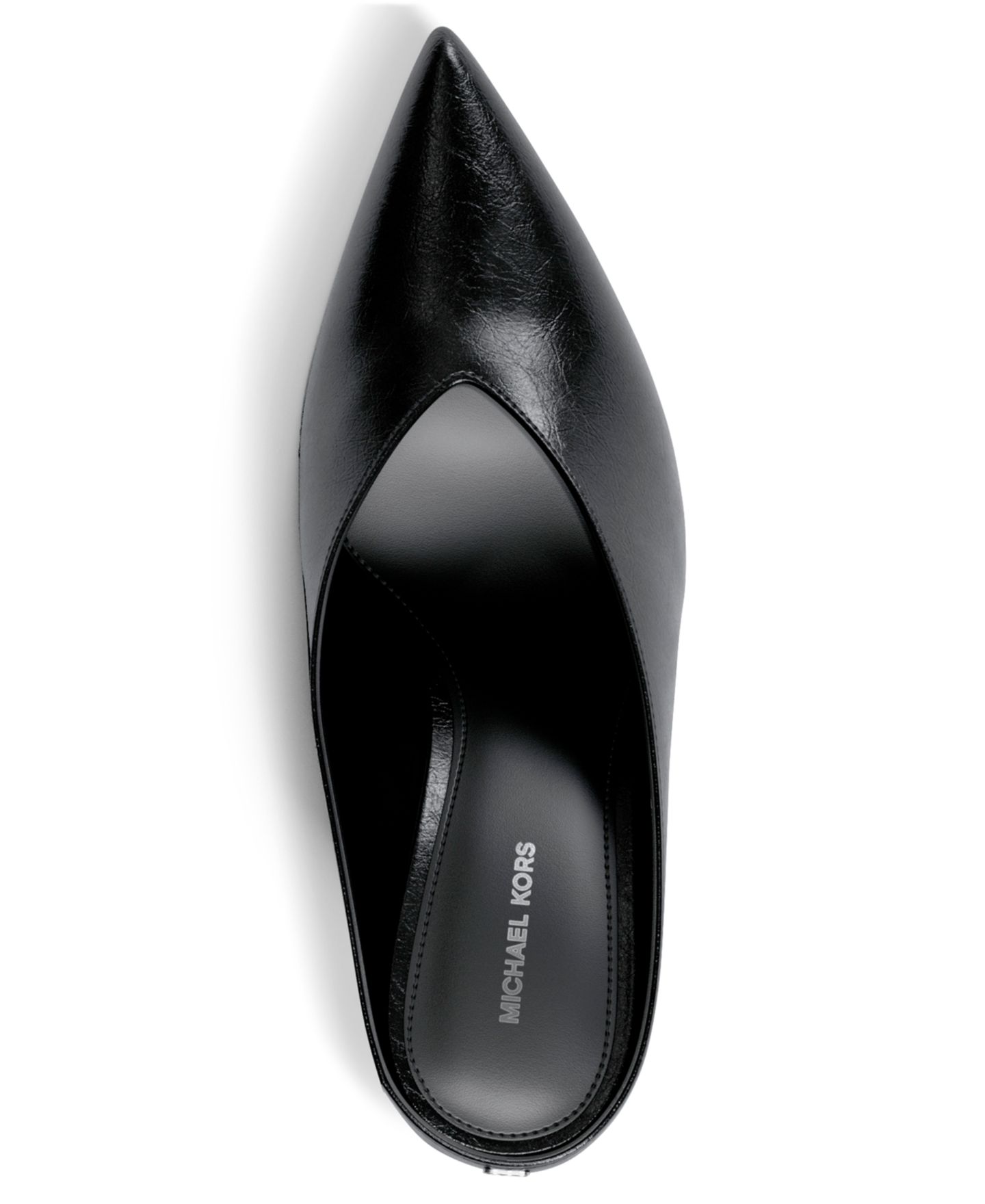 Женские туфли Michael Kors Xandra Slip-On Wedge Pumps, цвет: Чёрный кожаный — фото 4