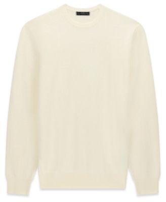 Men's Nestor Allover Tonal Monogram Long-Sleeve Crewneck Sweater