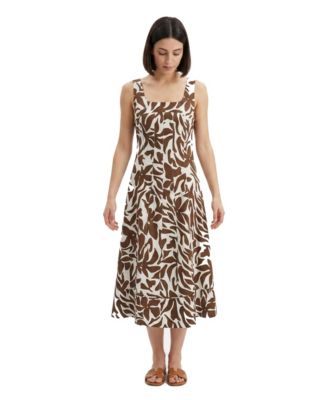 Women's Sleeveless Woven Seam Dress