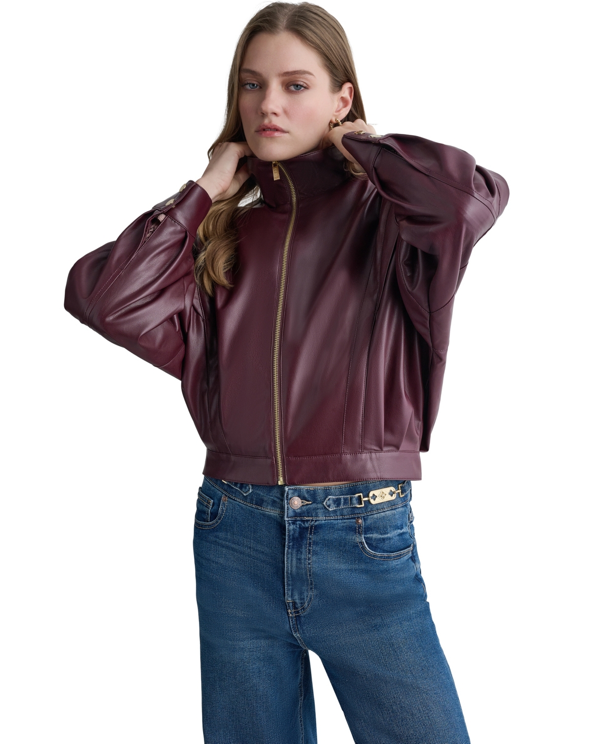 Bcbg Women's Moto Faux Leather Jacket