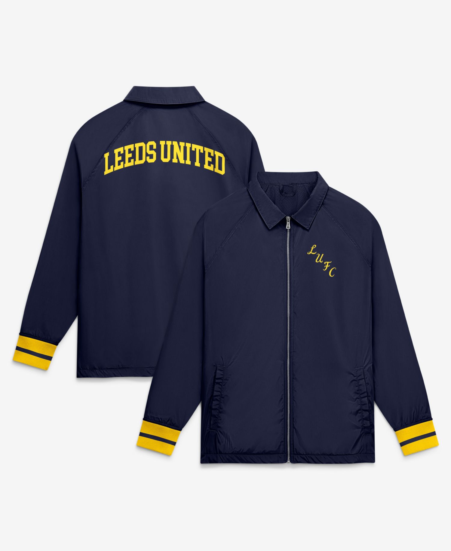 Men's Leeds United Classics Coach Full-Zip Lightweight Jacket