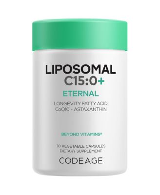 Liposomal C15:0 Plus, Pentadecanoic Acid, Coenzyme Q10, Astaxanthin, Phospholipid Complex, 30 Count
