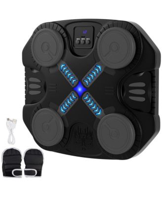 Music Boxing Machine - Bluetooth, LED Lights, 5 Speed Levels, Wall-Mount Punching Game
