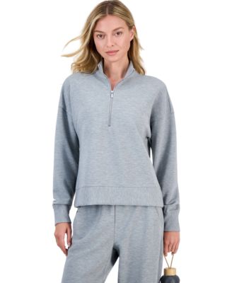 Women's Ottoman-Rib 1/2 Zip Mock Neck Pullover