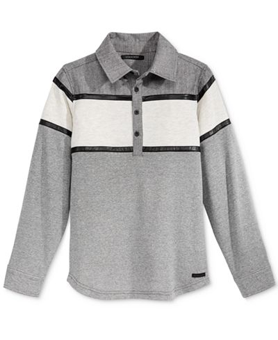 Sean John Herringbone Double-Knit Polo, Toddler Boys (2T-5T) & Little Boys (2-7)