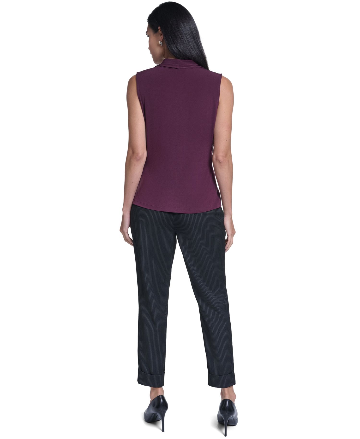 Women's Sleeveless V-Neck Blouse