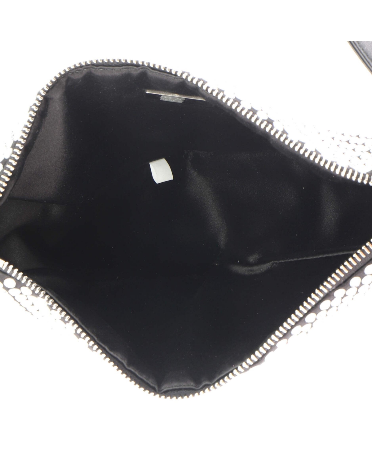 Pre-Owned Prada Mini Triangle Top Handle Pouch Bag Crystal Embellished Satin