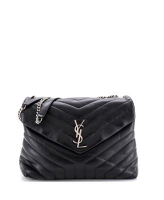 Medium Loulou Shoulder Bag Matelasse Chevron Leather