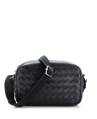 Small Zip Camera Bag Intrecciato Nappa