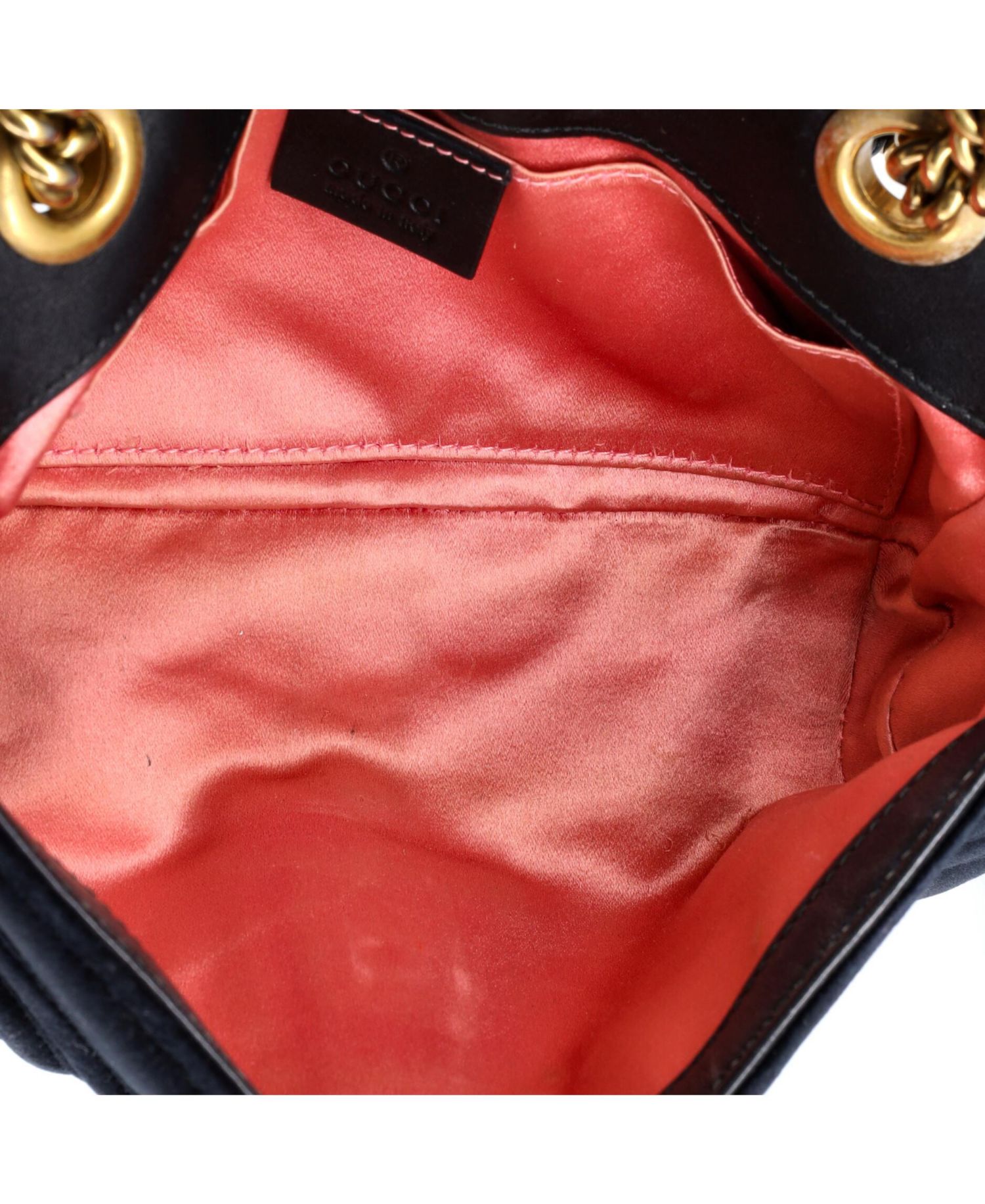 Mini GG Marmont Flap Bag Matelasse Velvet