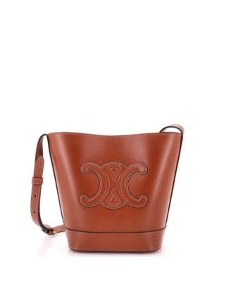 Small Cuir Triomphe Bucket Bag Leather