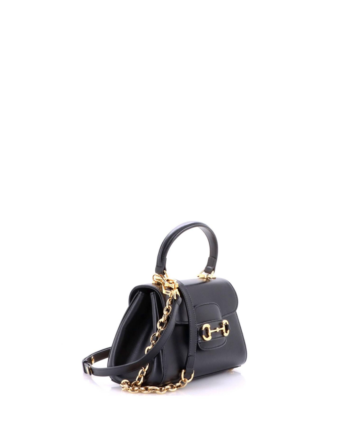 Mini Horsebit 1955 Top Handle Flap Bag Leather
