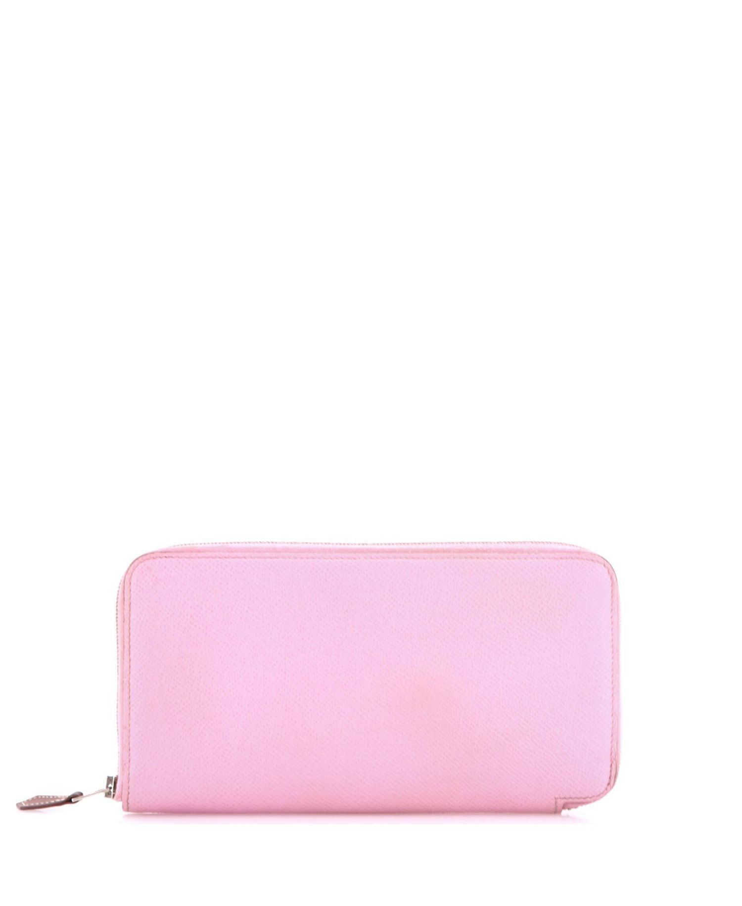 Pre-Owned Hermes Long Azap Zip Around Wallet Silk'in Epsom