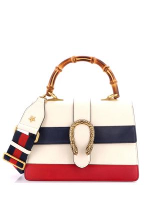 Medium Dionysus Bamboo Top Handle Bag Colorblock Leather