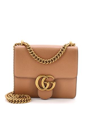 Small GG Marmont Chain Shoulder Bag Leather