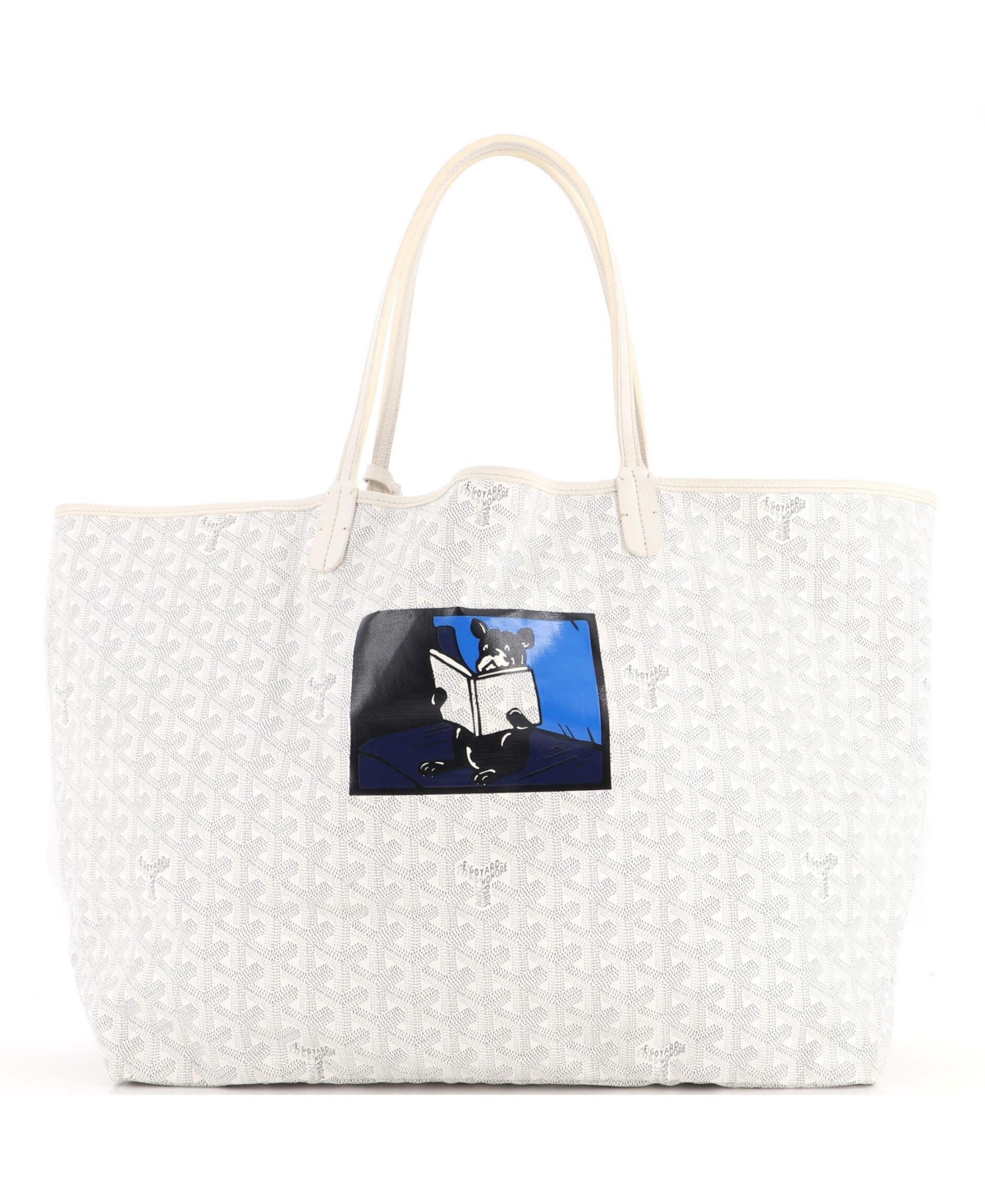 Pre-Owned Goyard Gm Saint Louis Tote Printed Coated Canvas
