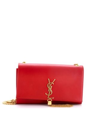 Medium Classic Monogram Tassel Crossbody Bag Leather
