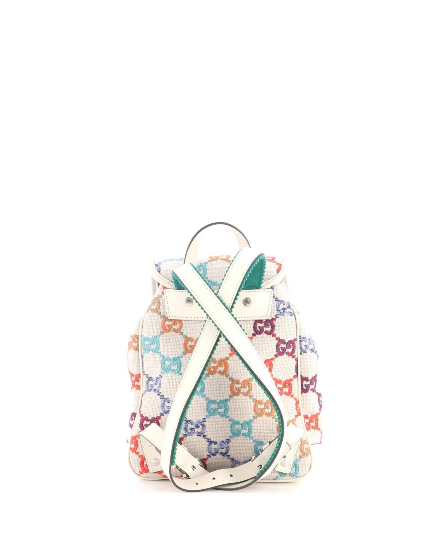 Children's Pocket Flap Backpack Multicolor GG Linen