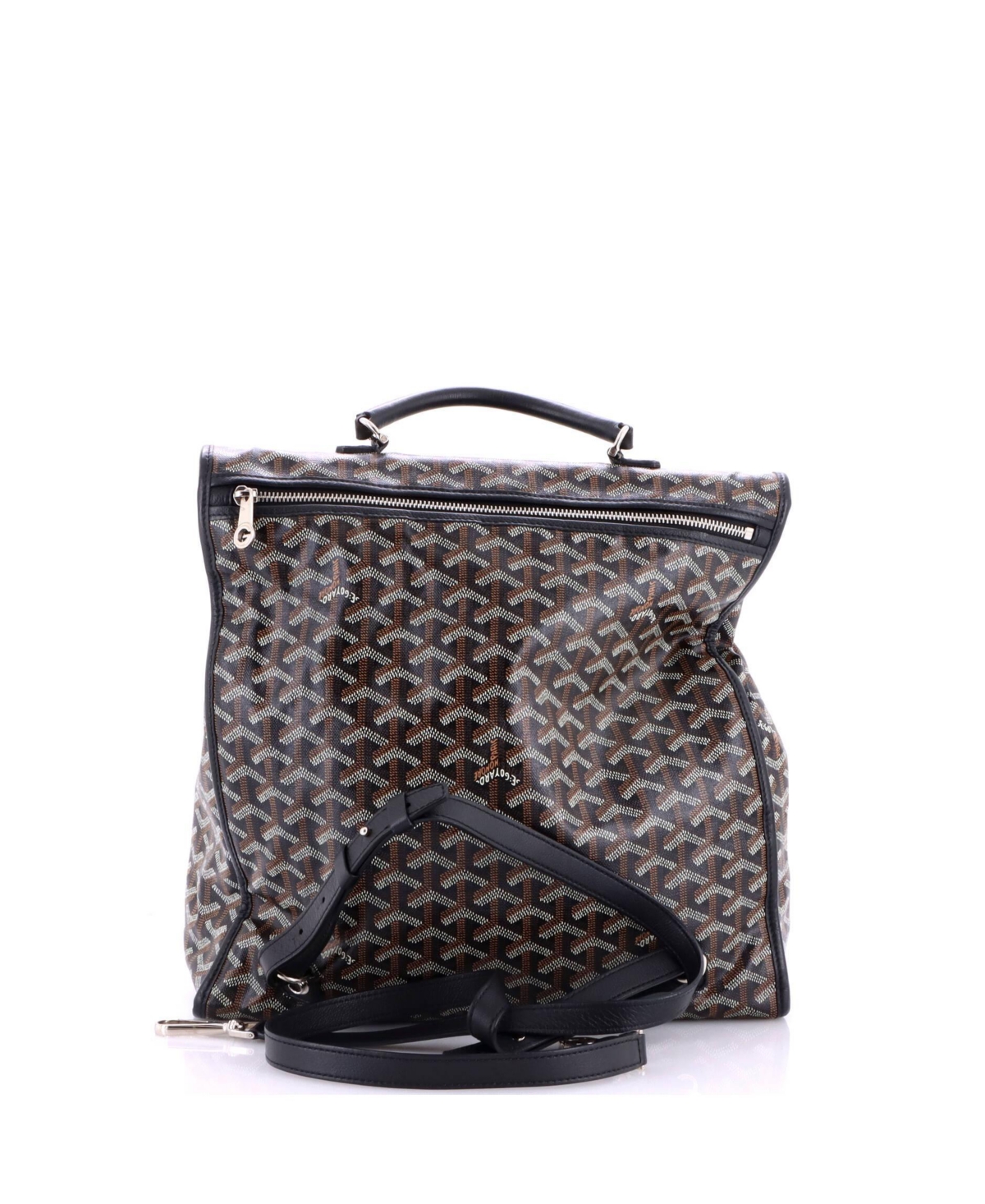 Pre-Owned Goyard Saint Leger Briefcase Backpack Coated Canvas