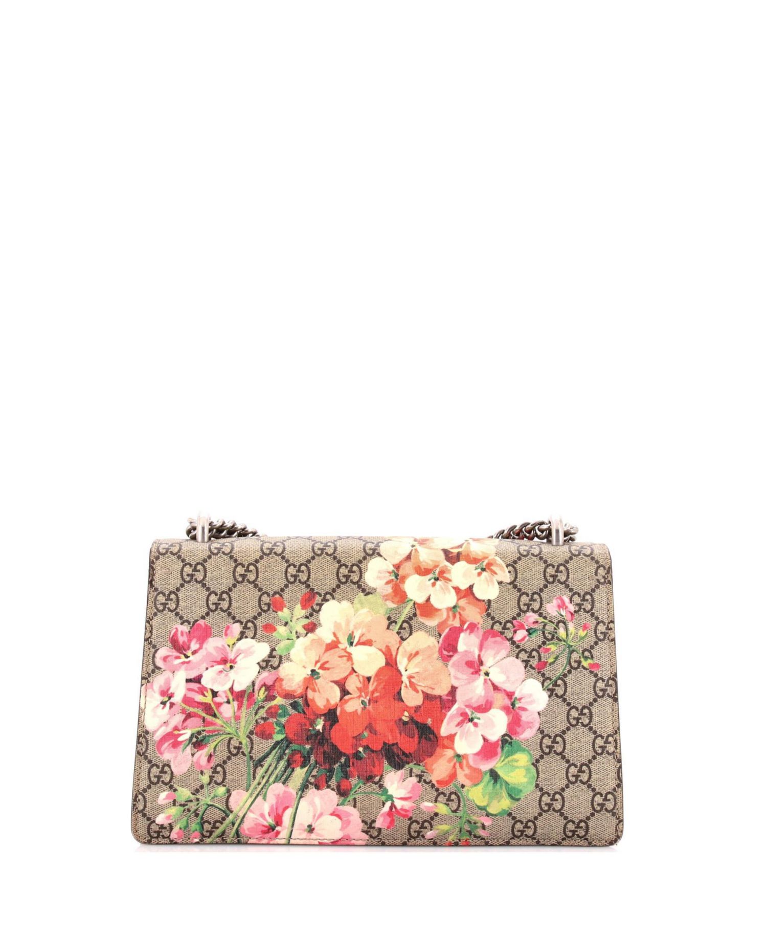 Small Dionysus Bag Blooms Print GG Coated Canvas
