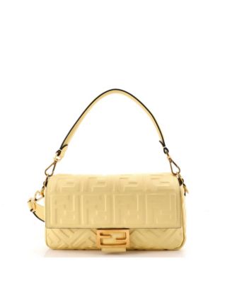 Medium Baguette NM Bag Zucca Embossed Leather