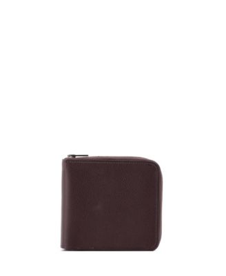 Pre-Owned Hermes Compact Zipengo H Verso Bifold Wallet Leather