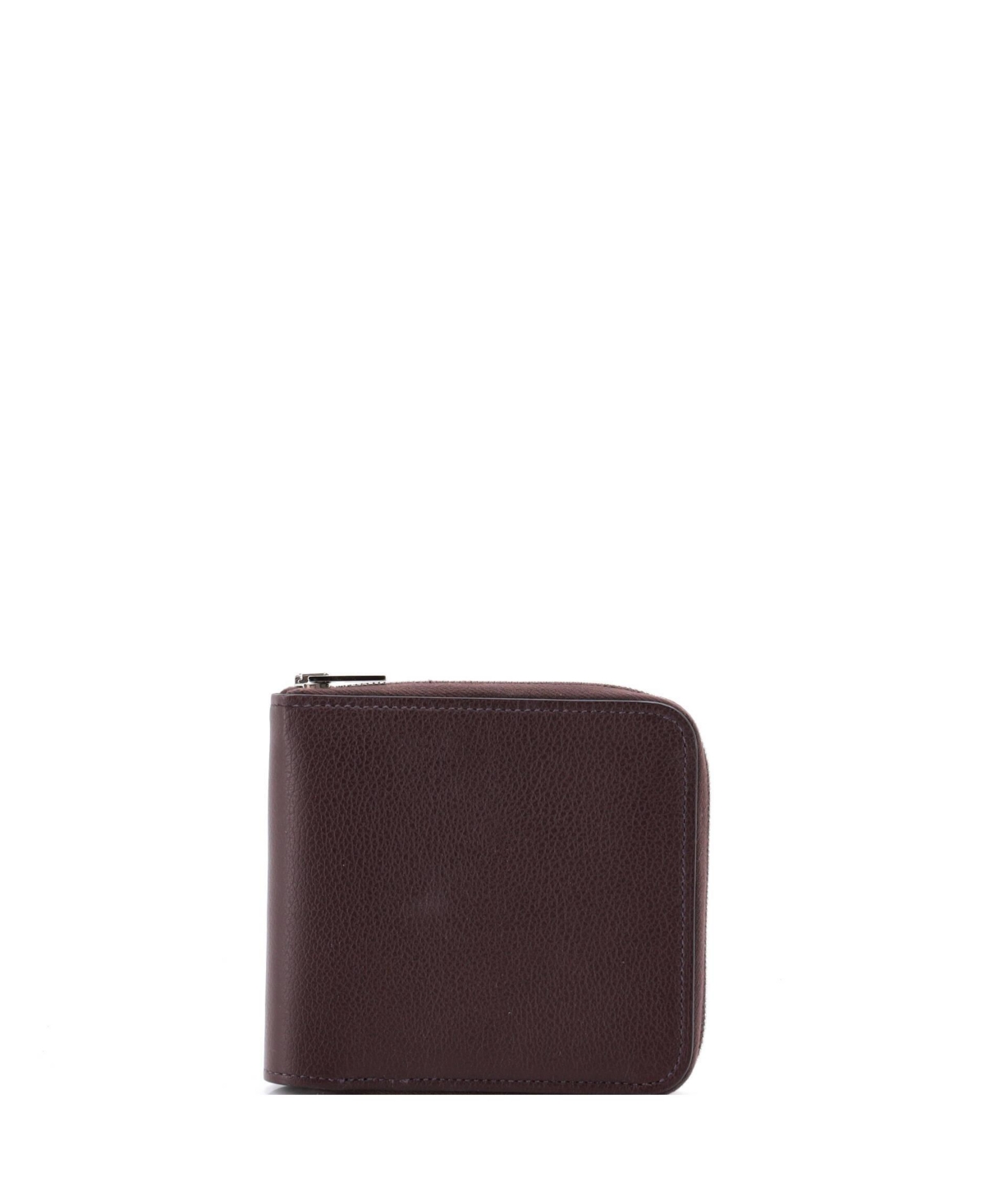 Pre-Owned Hermes Compact Zipengo H Verso Bifold Wallet Leather - Brown