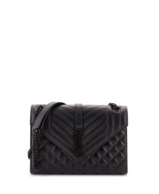 Medium Classic Monogram Envelope Satchel Mixed Matelasse Leather