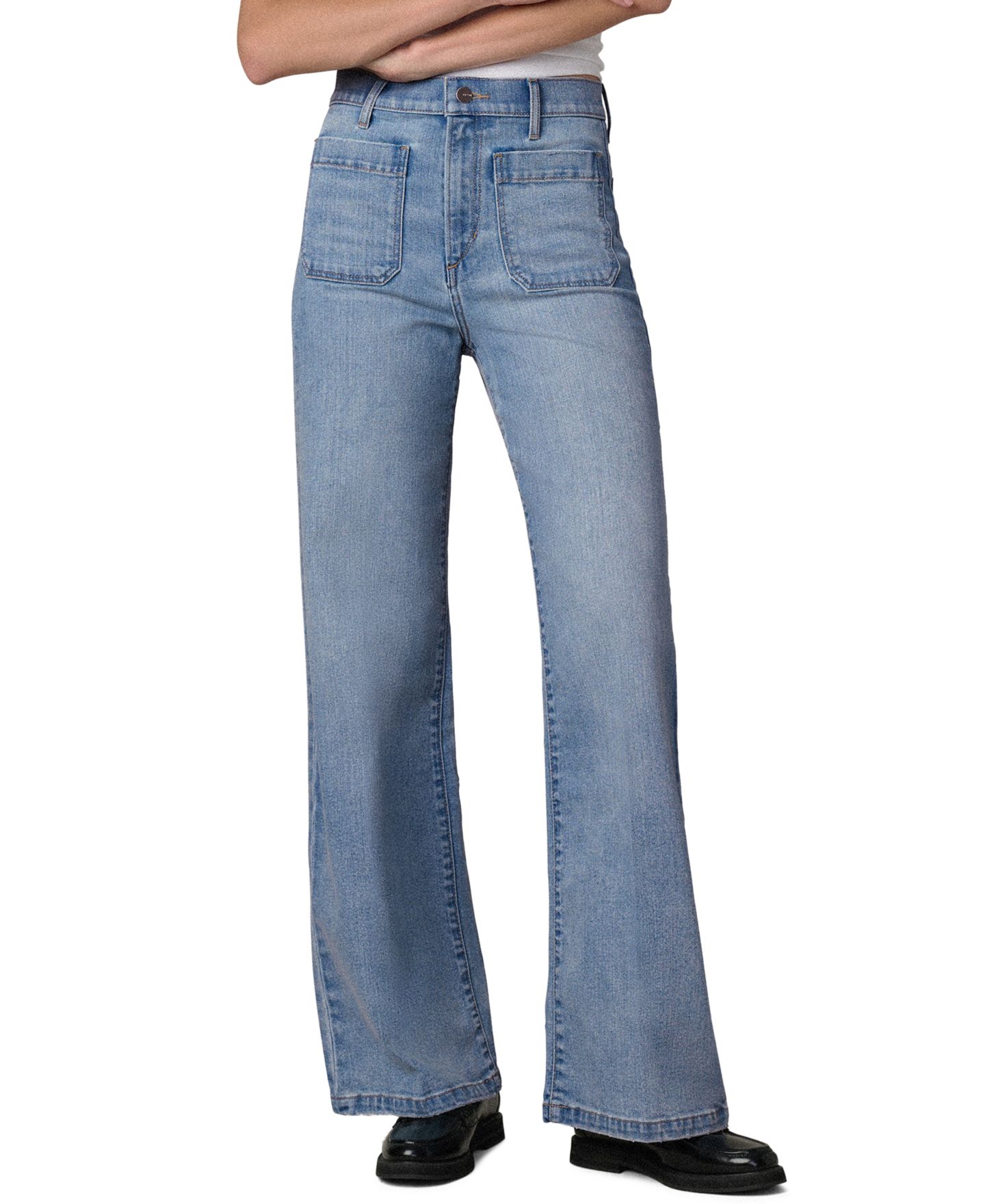 Женские джинсы Joe's Jeans The Mia Patch Pocket High-Rise Wide, цвет: Amiable — фото 3