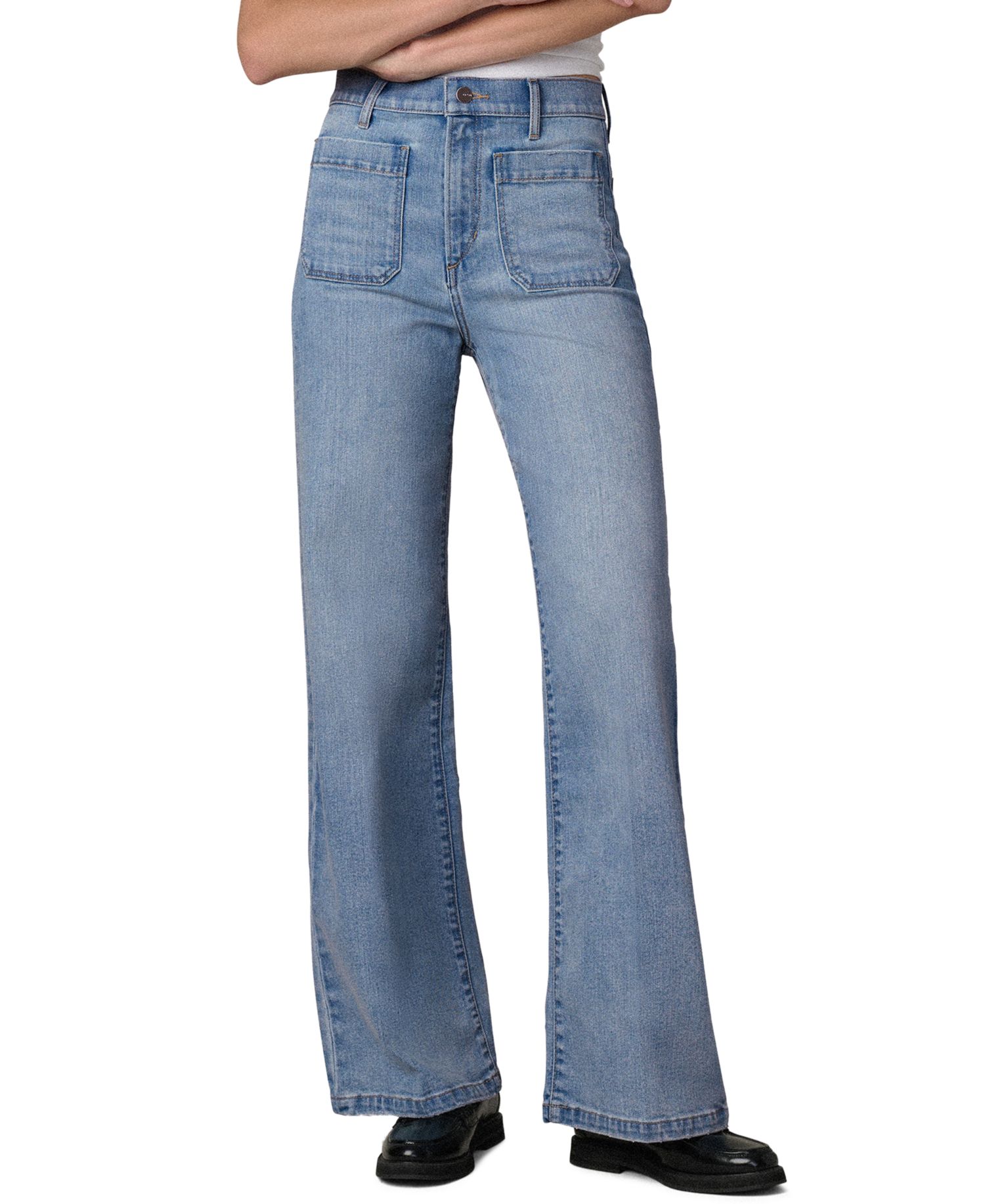 Women's The Mia Patch Pocket High-Rise Wide Jeans