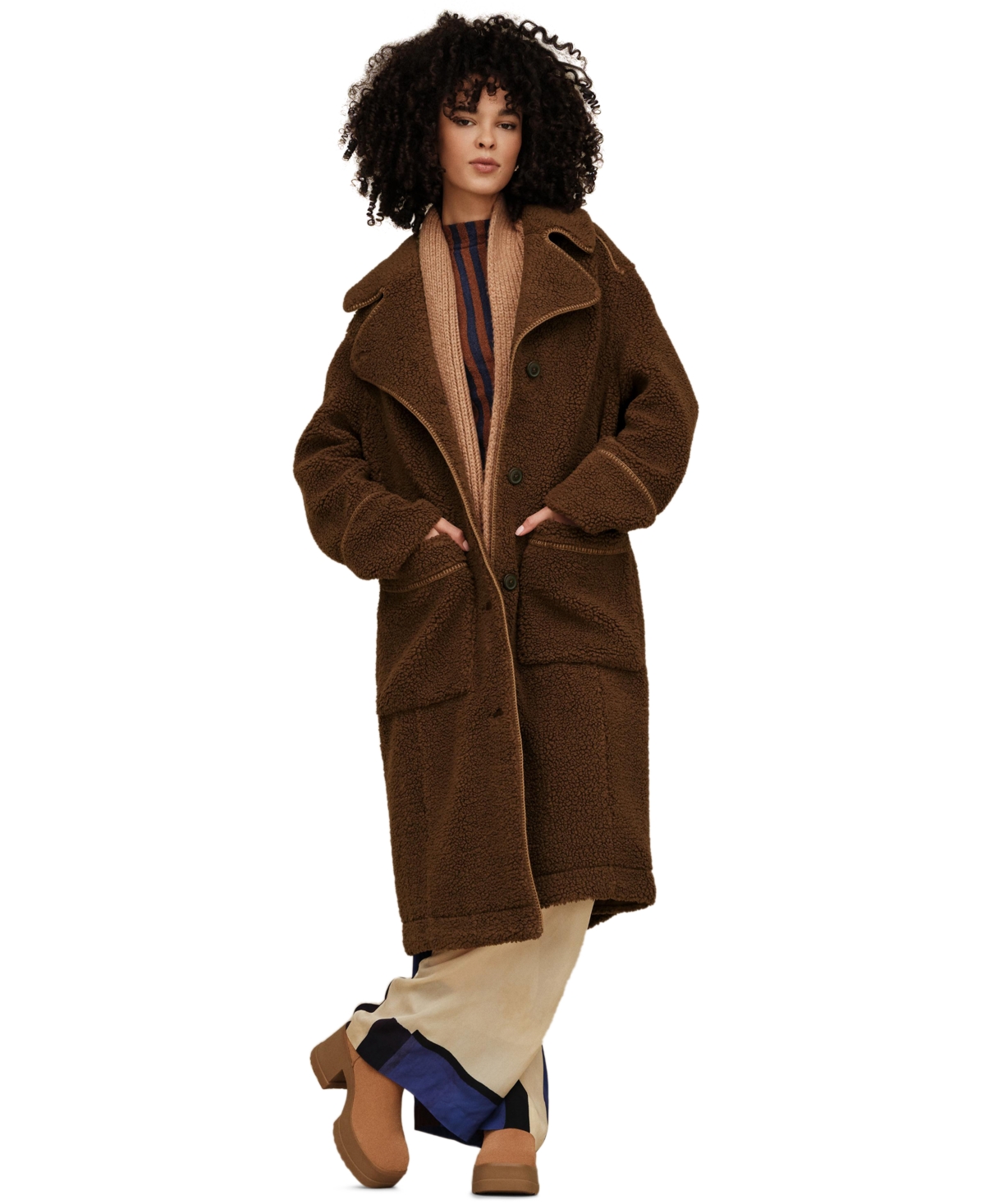 Ugg Women's Sema Comfort-Fit Full-Length Fluff Coat