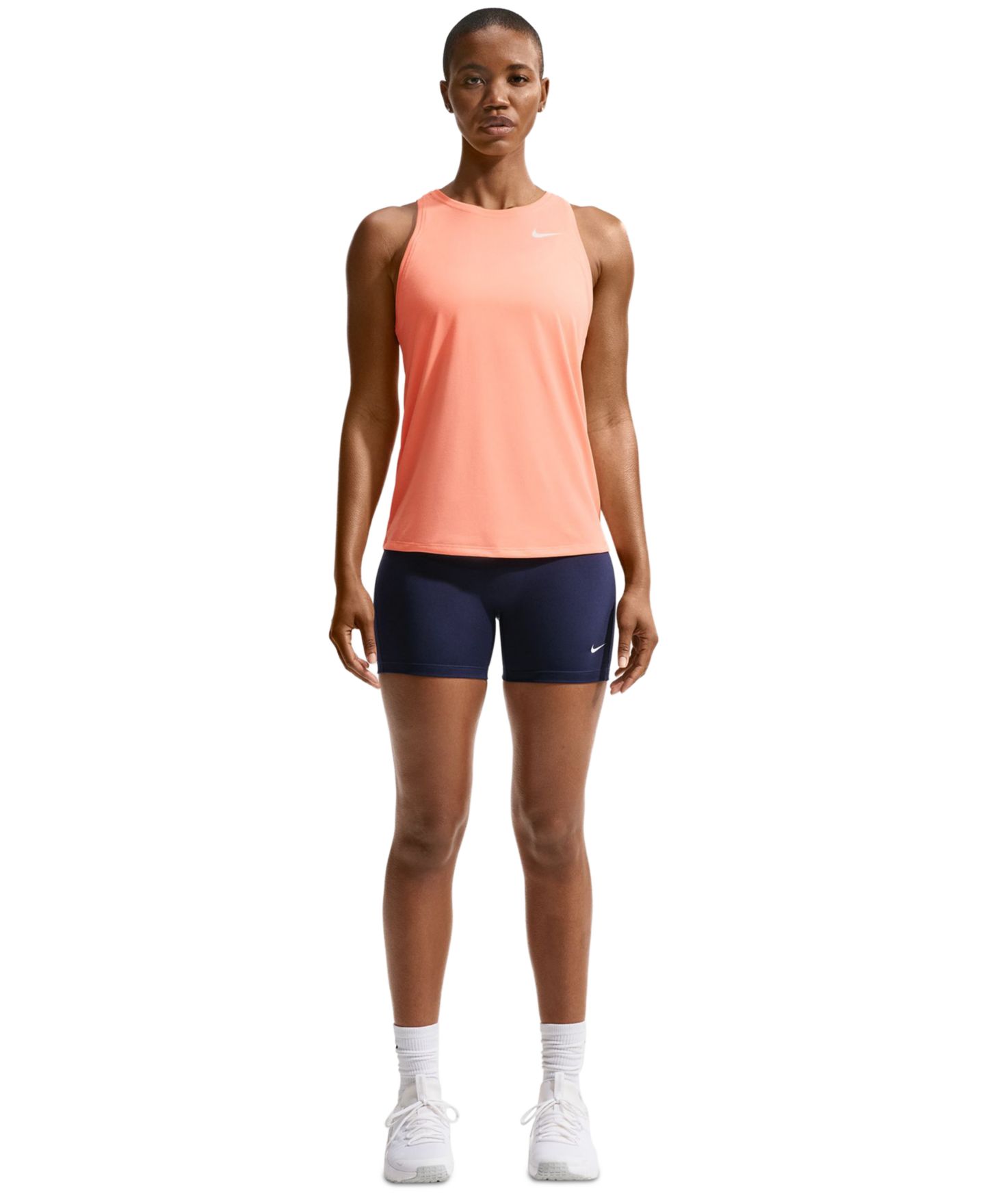 Женская тренировочная майка Nike Dri-FIT, цвет: Сапфировый / Белый — фото 6