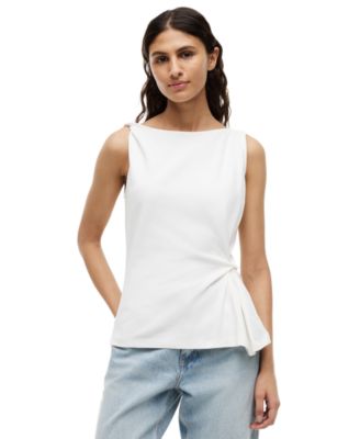 Women's Interlock Knot Sleeveless Cotton Top