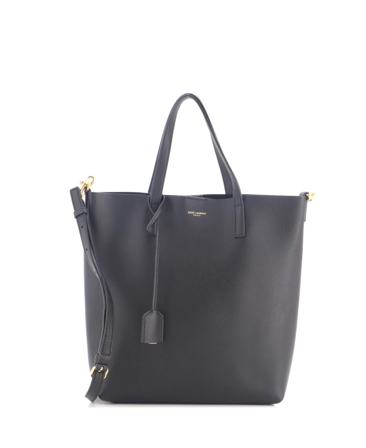 Pre-Owned Saint Laurent Toy Shopper Tote Leather - Black
