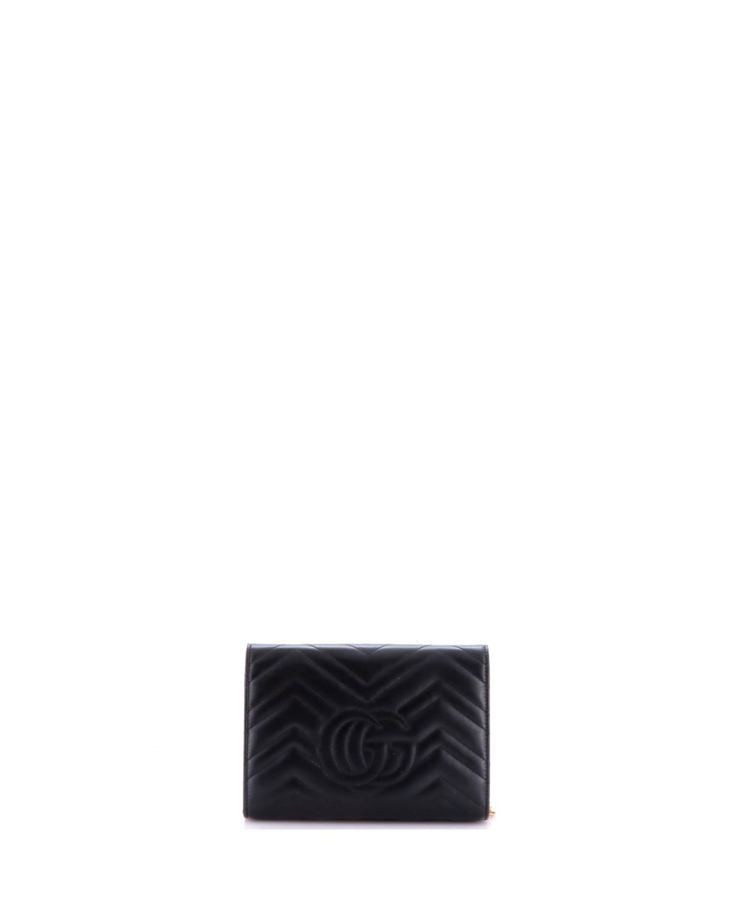 Mini GG Marmont Chain Wallet Matelasse Leather