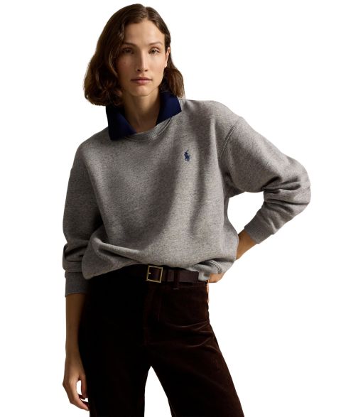 Женская толстовка Polo Ralph Lauren Crewneck, цвет: Меланжевый