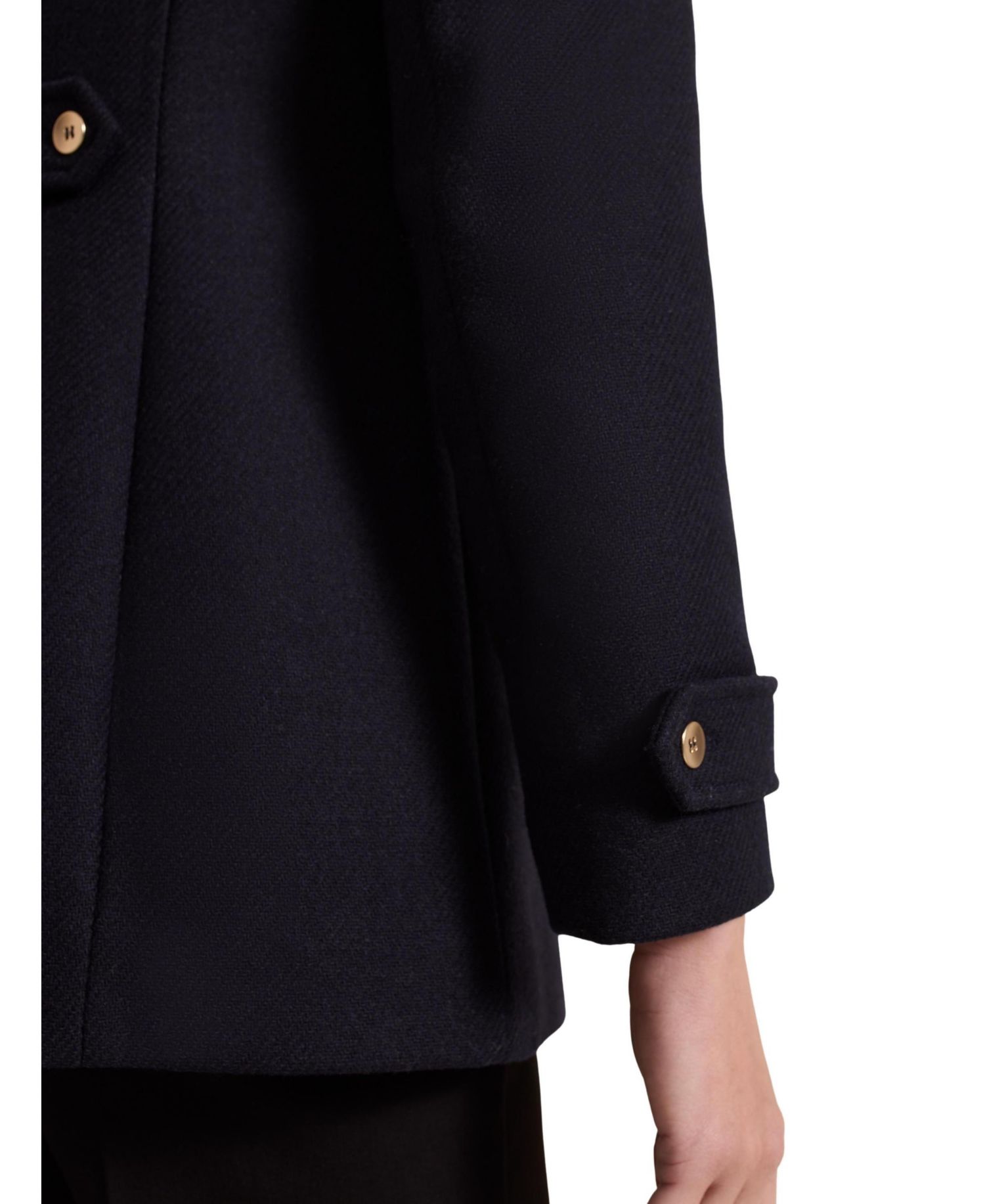 Women's Aurelie Military Double-Breasted Wool-Blend Coat