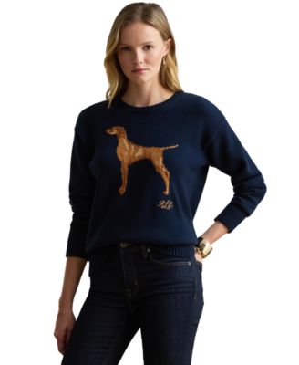 Women's Cotton Dog Sweater
