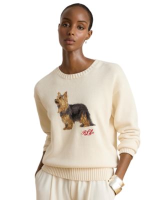 Women's Cotton Dog Sweater