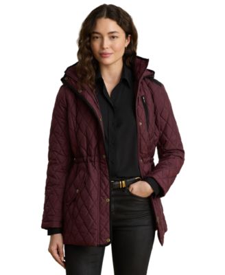 Women's Hooded Anorak Quilted Coat, Created for Macy's