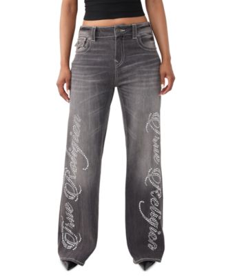 Women's Bobbi Mid-Rise Baggy Flap Jeans