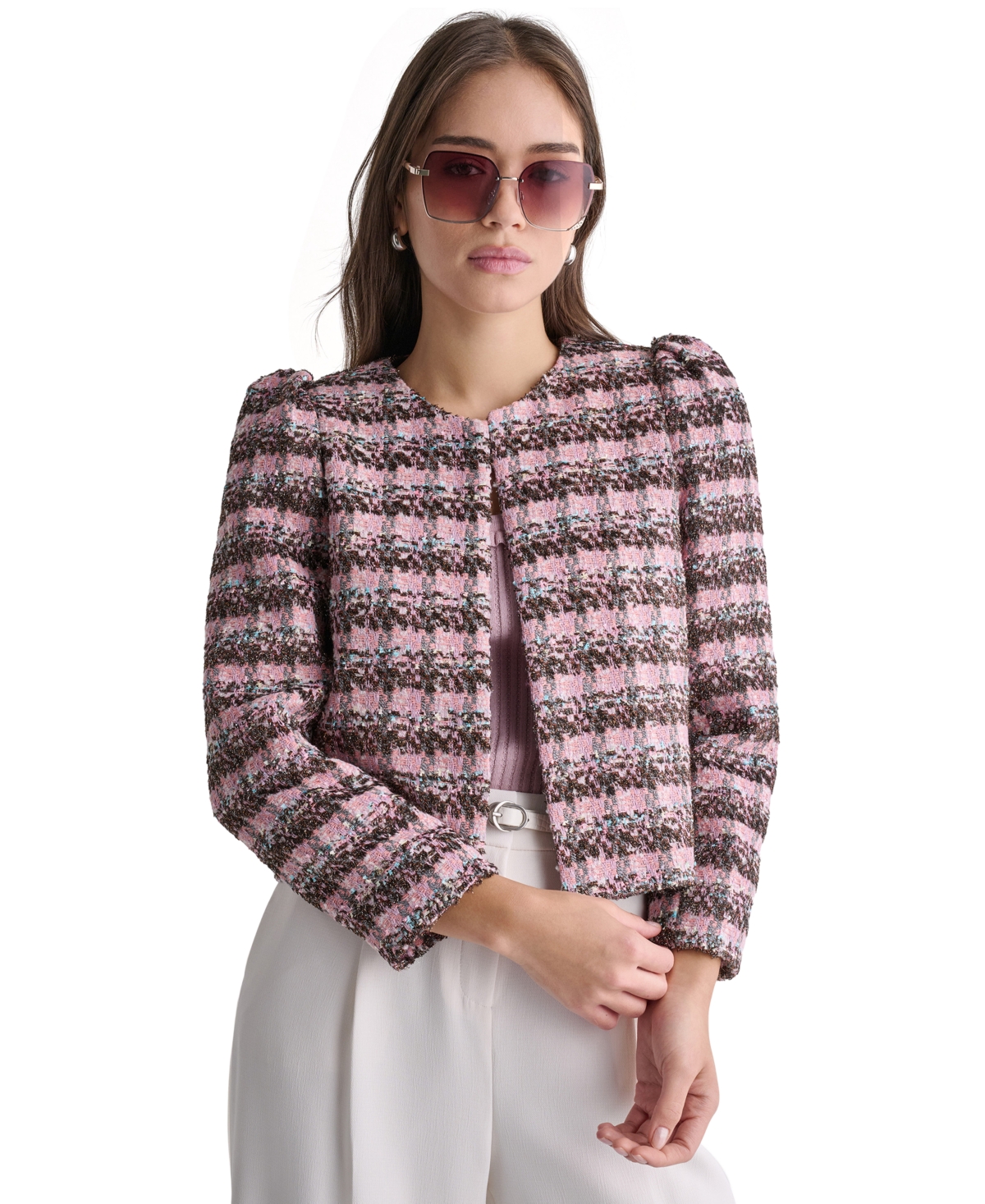Bcbg Women's Novelty Open-Front Blazer