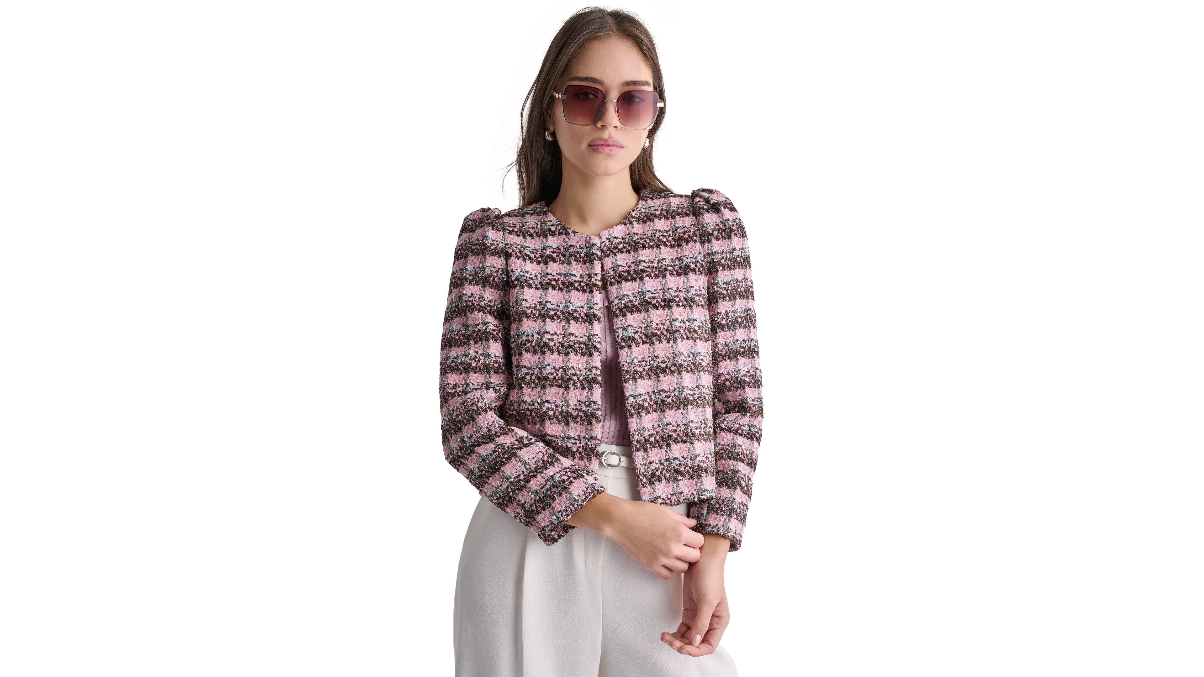 Bcbg Women's Novelty Open-Front Blazer