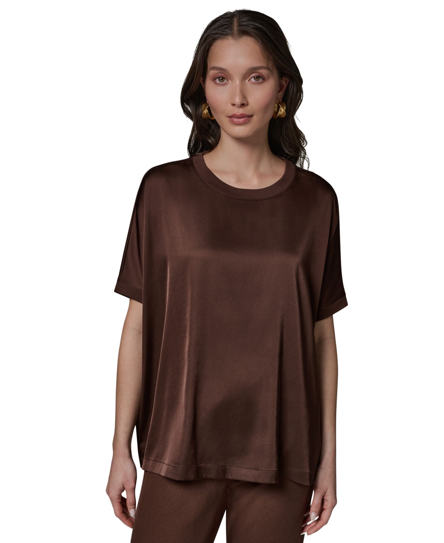 Women's Crewneck Boxy Blouse