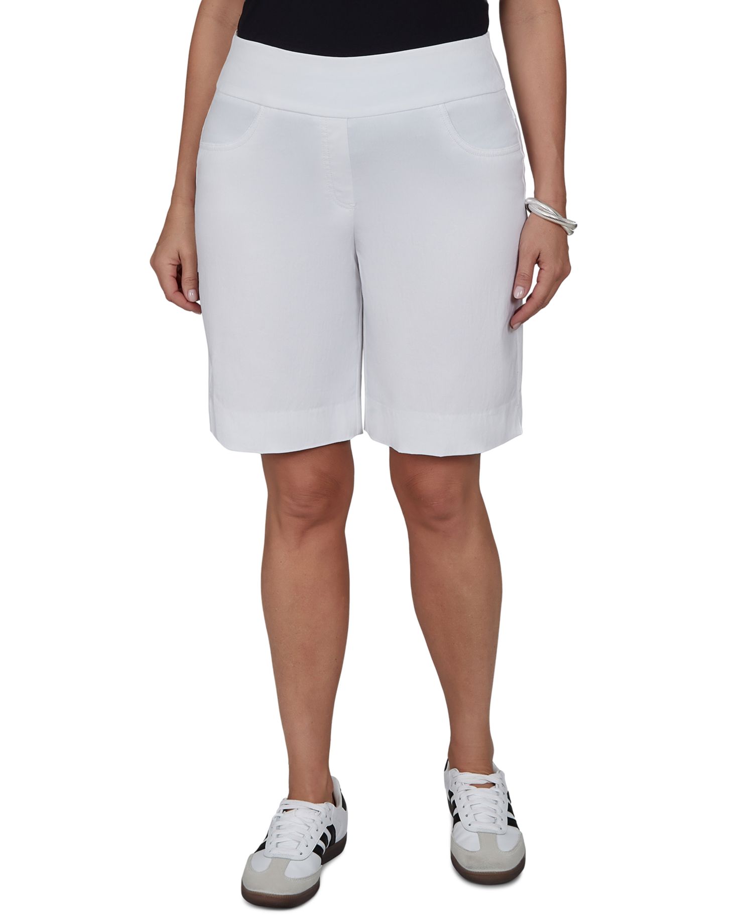 Plus Size Soft Hand Twill Shorts