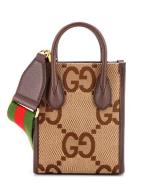 Mini Vertical Tote Jumbo GG Canvas