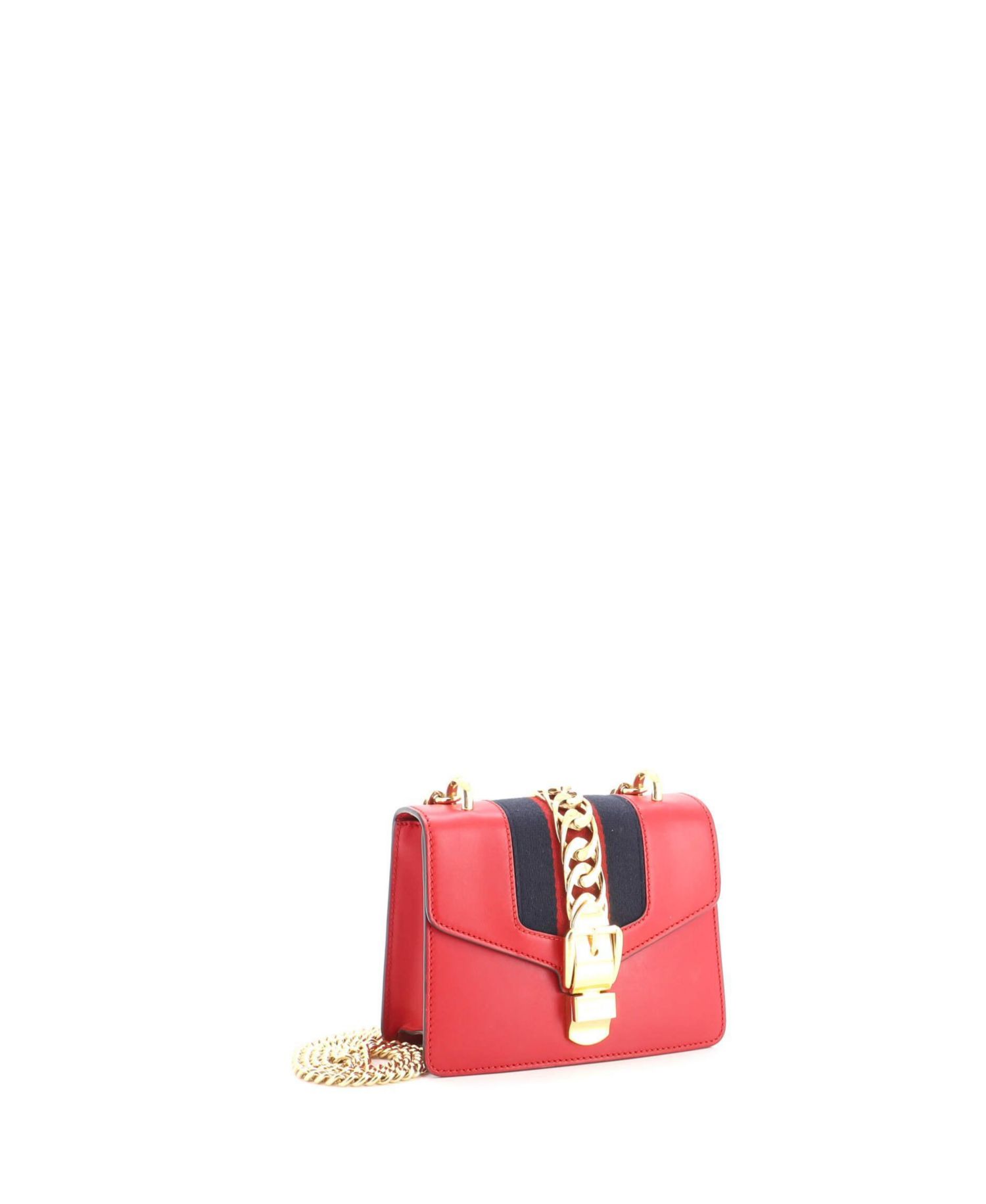 Mini Sylvie Chain Shoulder Bag Leather