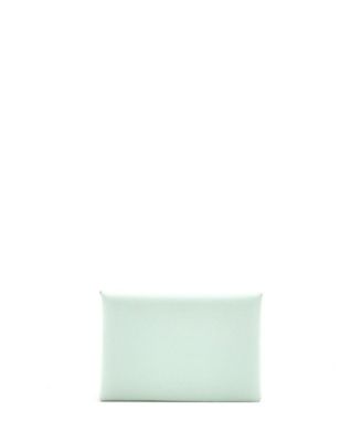 Pre-Owned Hermes Calvi Duo Card Holder Epsom